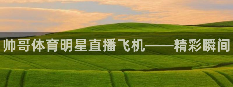 帅哥体育明星直播飞机——精彩瞬间